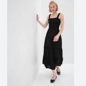 Sleeveless Gap maxi dress black